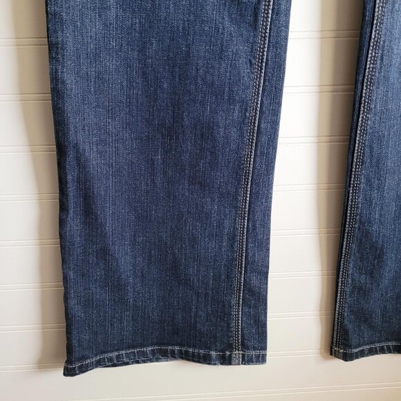 White House Black Market Jeans Womens Size 8R Bootcut Dark Blanc Fit - Picture 2 of 8